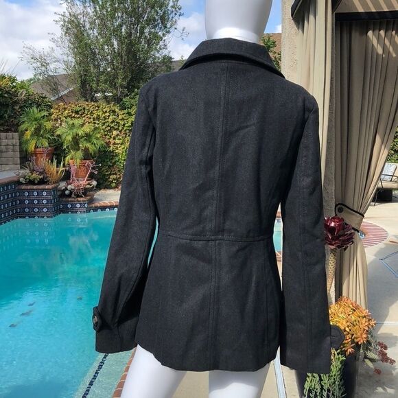 Thread & Supply Charcoal Gray Pea Coat - Picture 8 of 11